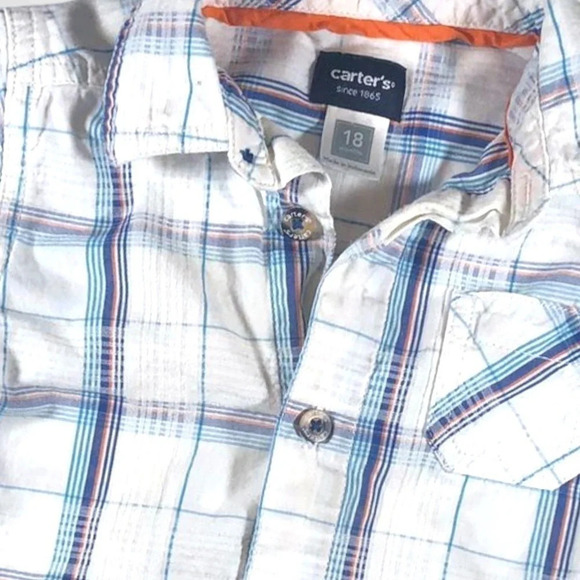 4/$20 Carter’s Short Sleeve Button Down Shirt - Picture 3 of 5